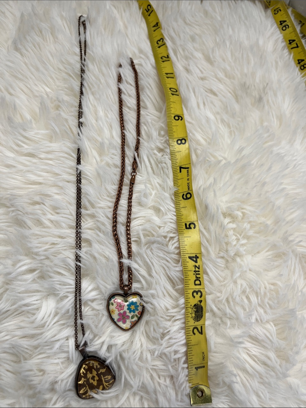 💥3 for $13.00💥2 unisex Floral Multicolor Heart Pendant Necklace. - Picture 2 of 5
